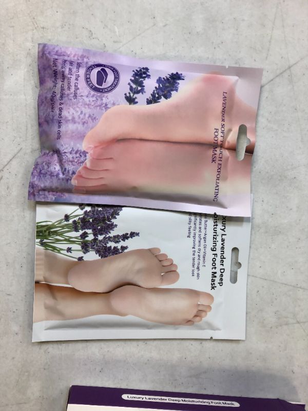 Photo 2 of 2x MadisonHouse Luxury Lavender Deep Moisturizing Foot Peel Mask, Exfoliating Dead Skin Removal for Moisturize Feet Like Soft Baby Feet in 1-2 Weeks, Callus Remover for Men & Women (Pair of 2)
