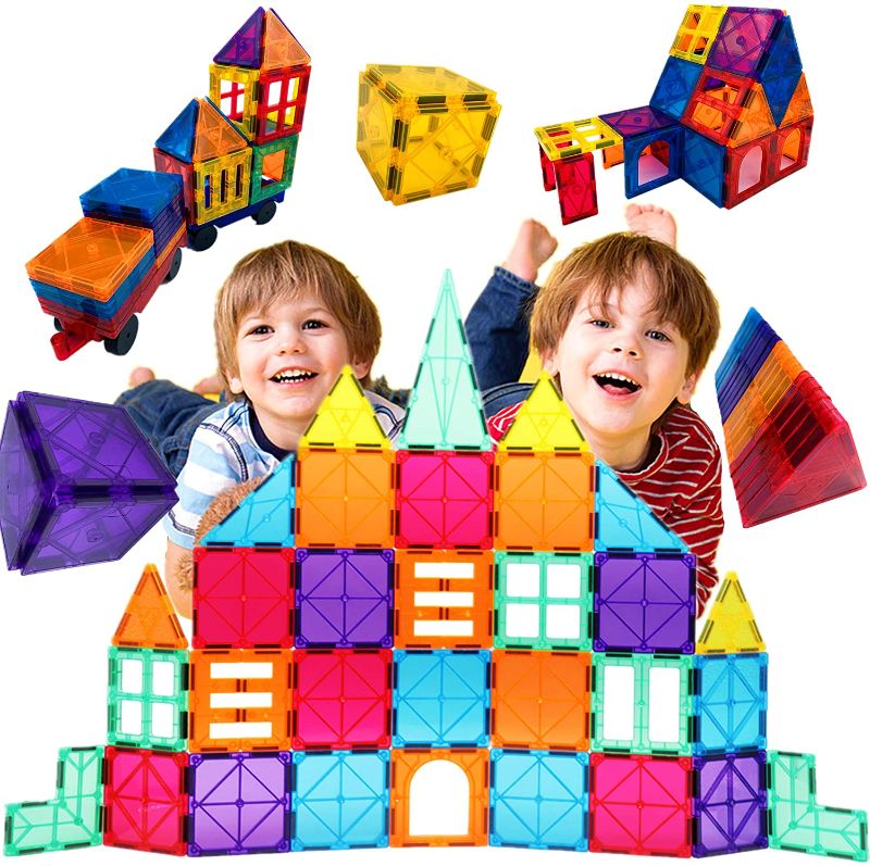 Photo 1 of 102 PCS Magnetic Building Blocks,Magnetic Tiles 3D Intelligence Toy,Creativity Beyond Imagination, Inspirational, Recreational,A Gift for Children,Educational Toys for Preschool Children.
