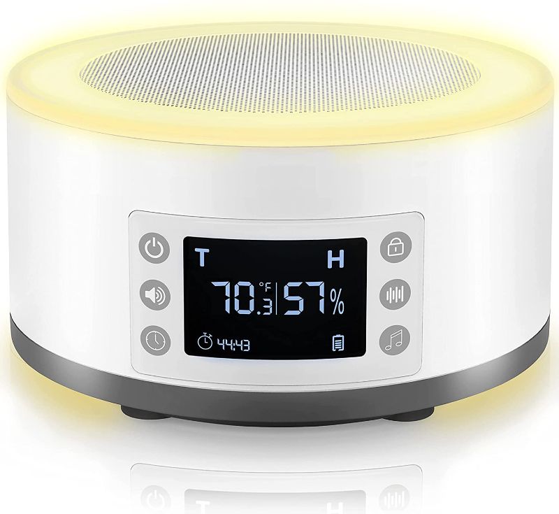 Photo 1 of JKZ White Noise Machine Adaptive Sound Technologies High Fidelity White Noise Sound Machine with 48 Relaxing Sound,--new sealed box--
