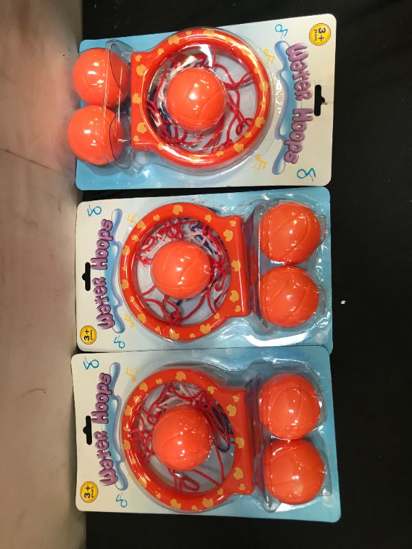 Photo 2 of BAIVYLE Fun Bath Tub Toys Basketball Hoop Balls Playset -Bathtub Shooting Game Bathroom Slam Dunkf or Toddlers Kids Boys and Girls -Fun Games Gifts in Bathroom 3 pack 