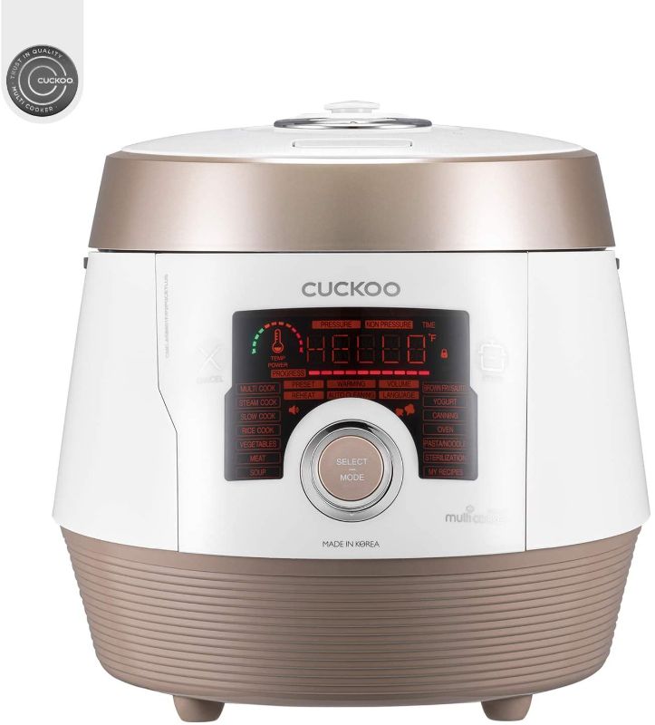 Photo 1 of Cuckoo 8-in-1 Multi Pressure Cooker, CMC-ASB601F, A60 Premium Series with 18+ Smart Options, Stainless Steel, Dial, 6QT
