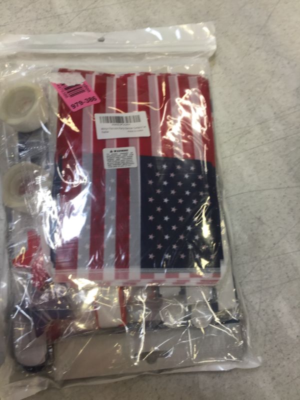 Photo 2 of american flag party banner set