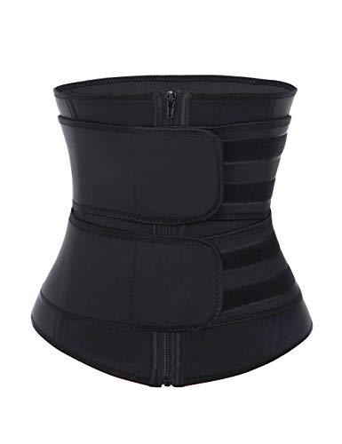 Photo 1 of FeelinGirl Womens Latex Underbust Corset Waist Training Trainer Sport Girdle SIZE 5XL BLACK