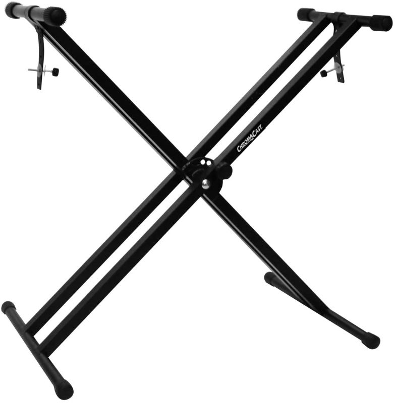 Photo 1 of ChromaCast CC-KSTAND Double Braced X-Style Pro Series Keyboard Stand with Locking Straps