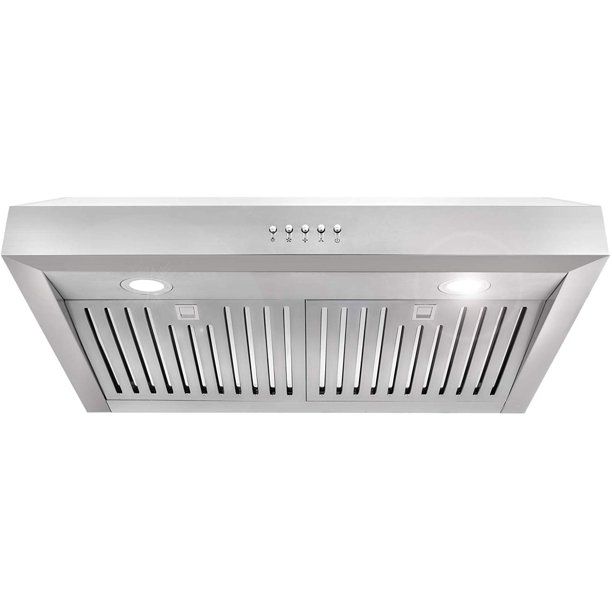 Photo 1 of Cosmo UC30 30-Inch Under-Cabinet Range Hood and Over Stove Vent Light, Silver
