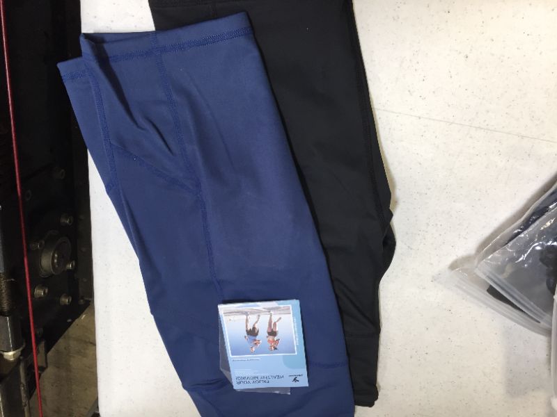 Photo 2 of 2pack---YOMOVER yoga shorts blue and black color