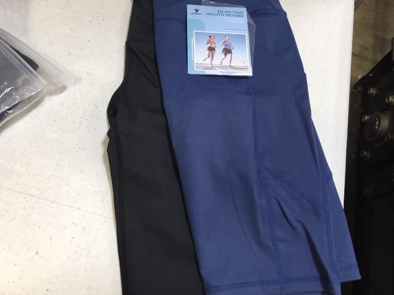 Photo 2 of 2pack---YOMOVER yoga shorts blue and black color