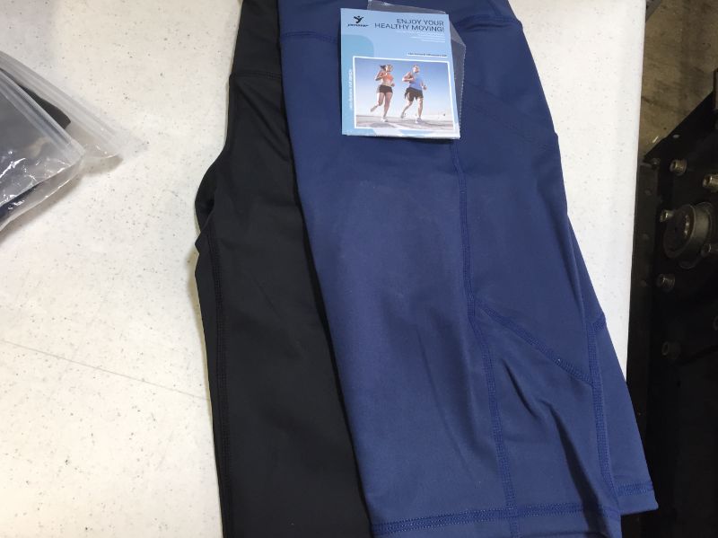Photo 1 of 2pack---YOMOVER yoga shorts blue and black color