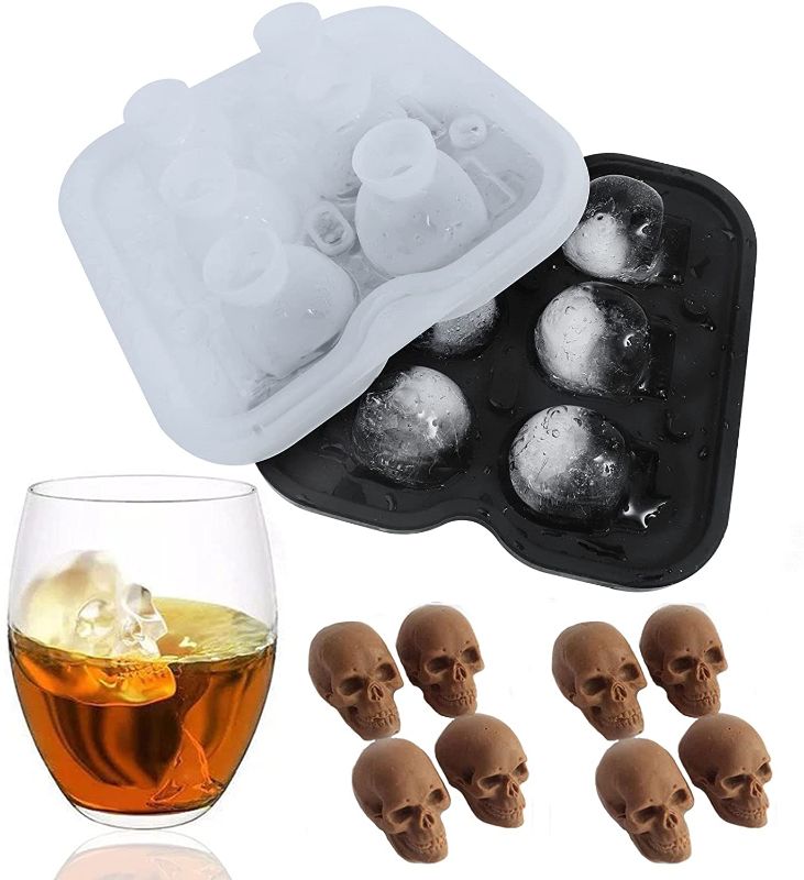 Photo 1 of 3D Skull ice cube tray