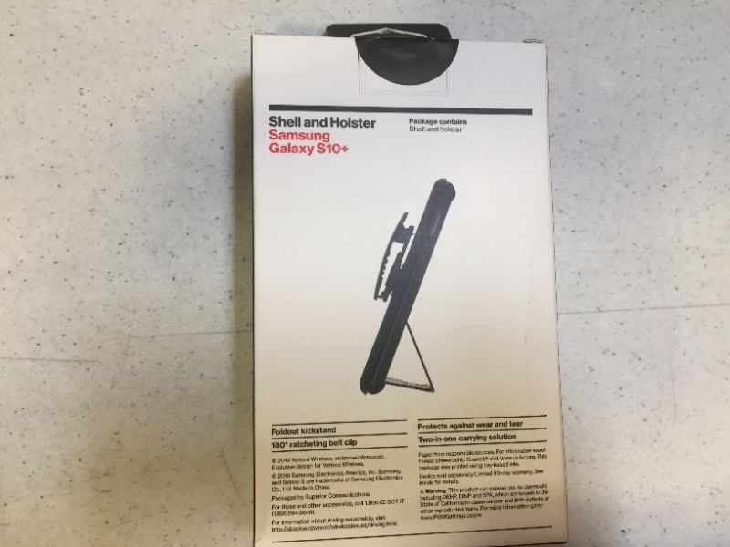 Photo 2 of VERIZON  shell and holster for samsung  galaxy s10+---factory sealed 