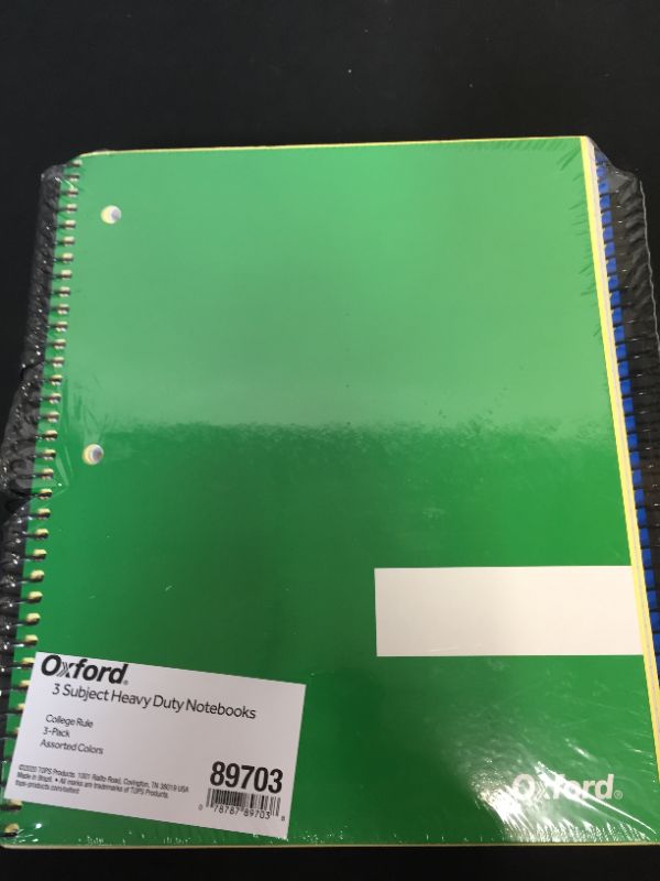 Photo 1 of 3 Subject Heavy Duty Notebooks - College Ruled (2pk)
