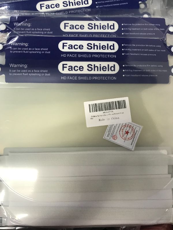 Photo 2 of [Fulfillment By Amazon] 10 Packs Face Shields with 10 Bands and 10 Sponges for Man and Women to Protect Eyes and Face