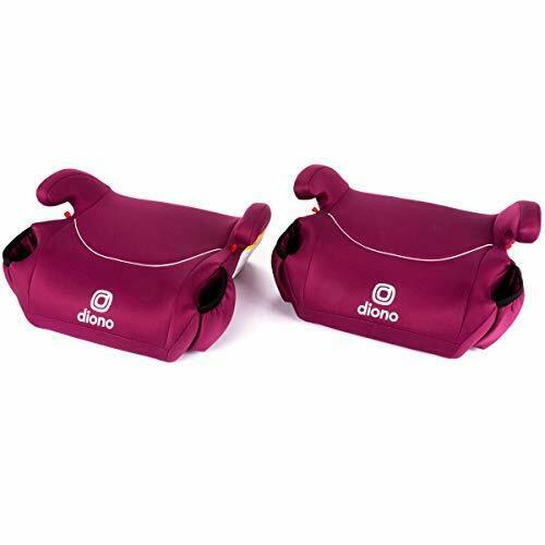 Photo 1 of Diono Solana, Pack of 2 Backless Booster Car Seats, Lightweight, Machine Washable Covers, 2 Cup Holders, Pink
