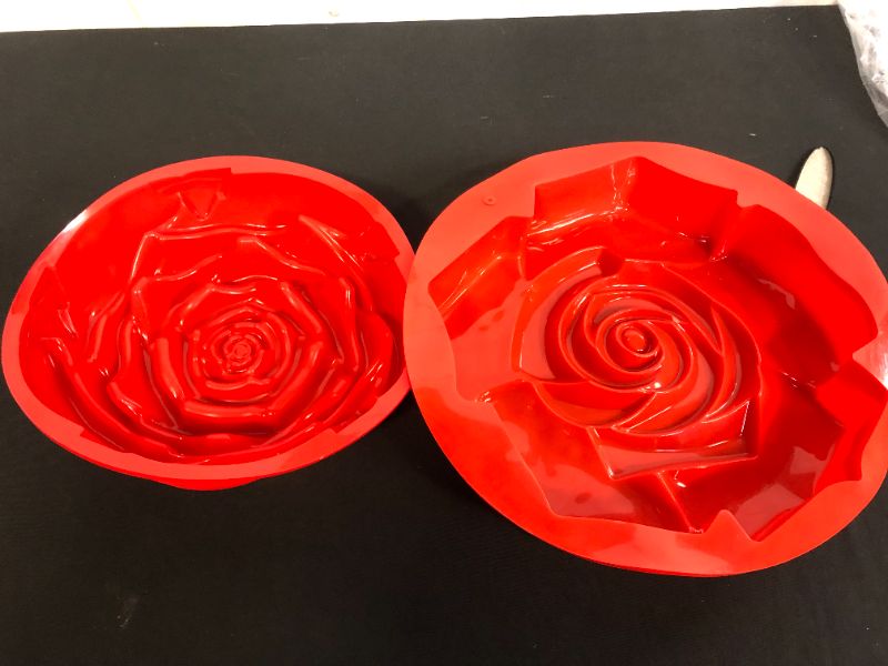 Photo 2 of 2PC ROSE MOLD 2 DESIGNS