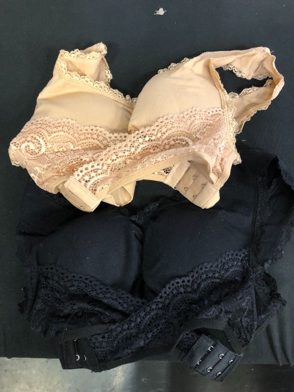 Photo 1 of 2PCK MEDIUM WOMENS BRAS - BLACK AND NUDE