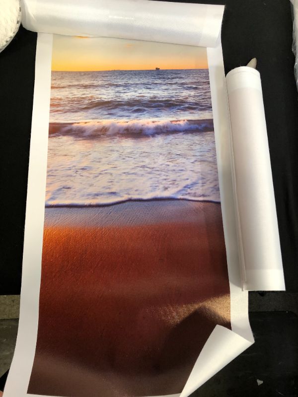 Photo 3 of 2PCK - (1) 4ft X 3ft BLACK WITH COLOR POSTER (5) 32in X 14 1/2in BEACH POSTERS