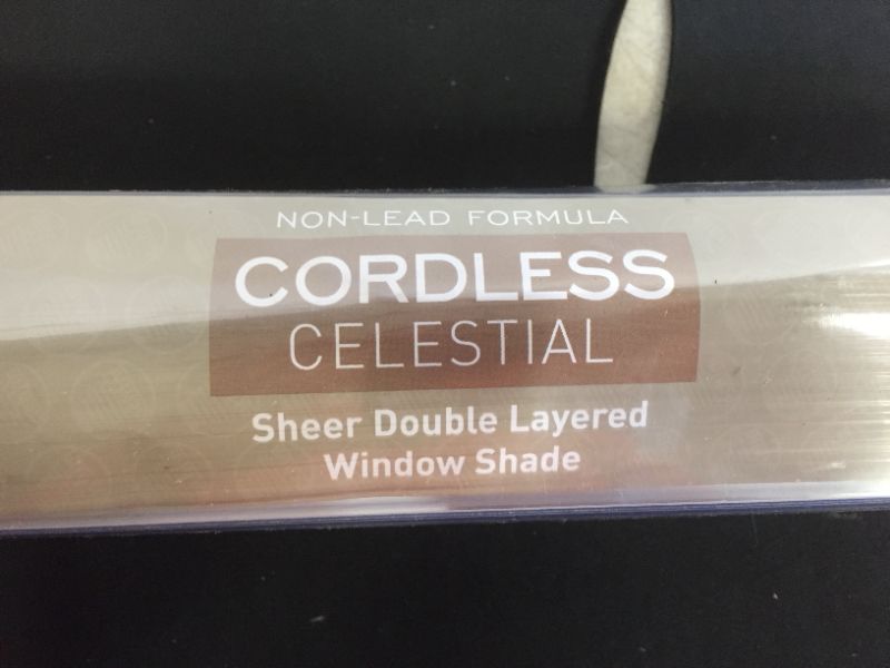 Photo 3 of Cordless 23"x72" Celestial Sheer Double Layered Shade

