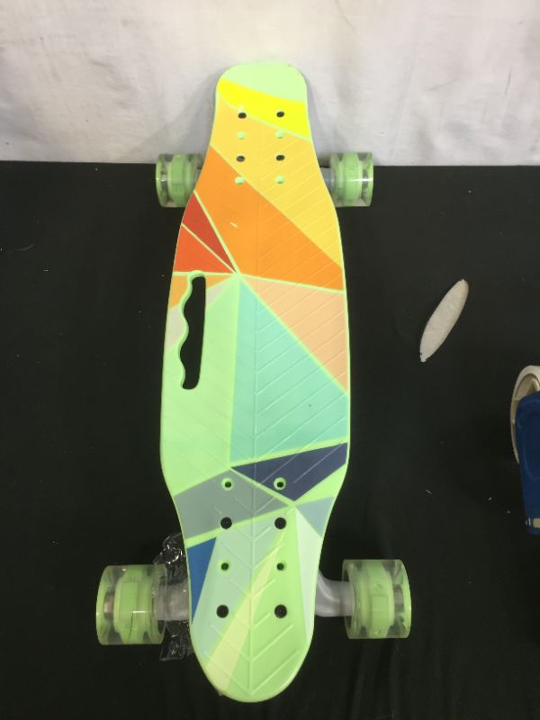 Photo 1 of Kids Long Board Green With Design 12in