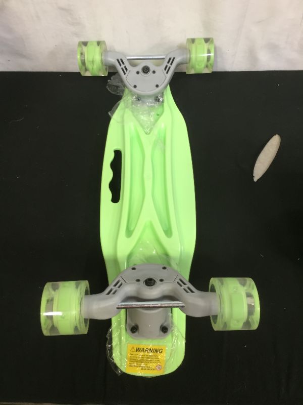 Photo 2 of Kids Long Board Green With Design 12in