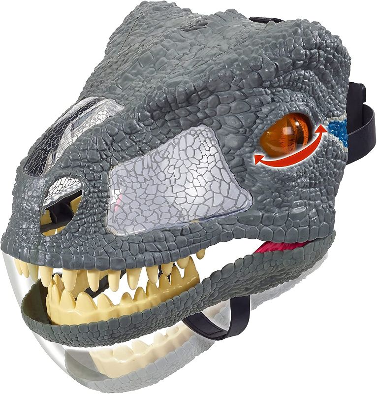 Photo 2 of JURASSIC WORLD CHOMP 'N ROAR MASK Velociraptor "Blue"
