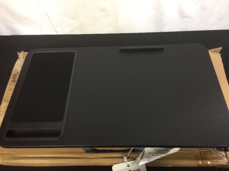 Photo 4 of LapGear - Home Office Lap Desk for 15.6" Laptop - Gray and Black