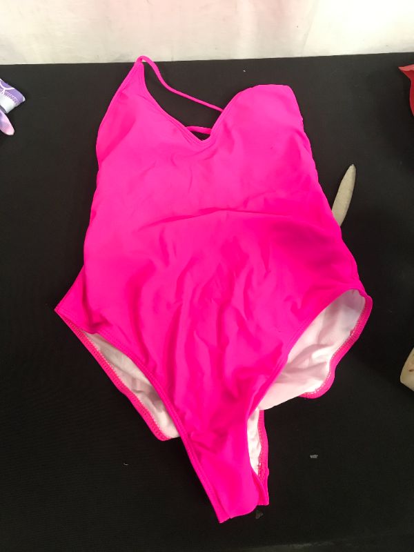 Photo 1 of WOMENS MEDIUM PINK SWIM SUIT 1 PIECE