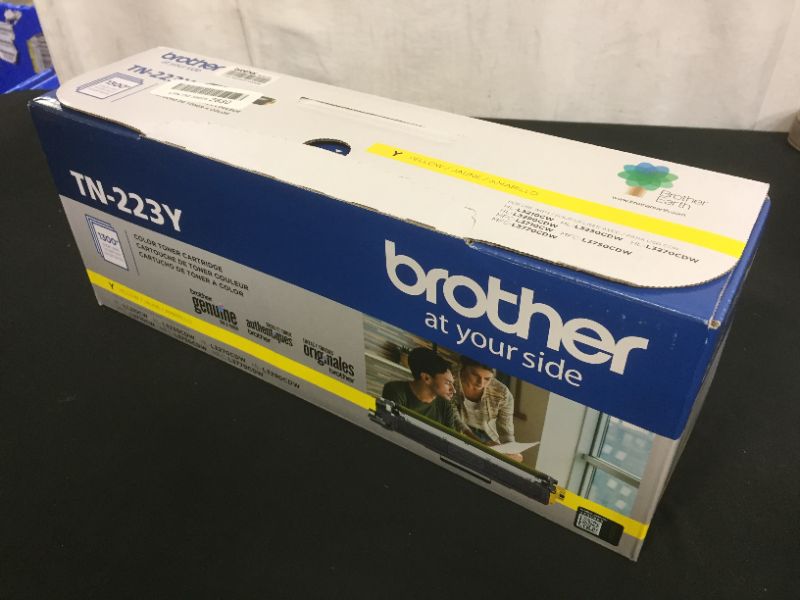 Photo 2 of Brother Genuine TN223Y, Standard Yield Toner Cartridge, Replacement Yellow Toner, Page Yield Up to 1,300 Pages, TN223, Amazon Dash Replenishment Cartridge
