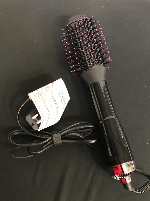 Photo 2 of One Step Hair Dryer Brush Blow Dryer Round Brush Hot Comb Hot Air Brush Styler and Volumizer Ionic Round Brush Hairbrush Salon Hairdryer Anti Frizz Fast Drying
