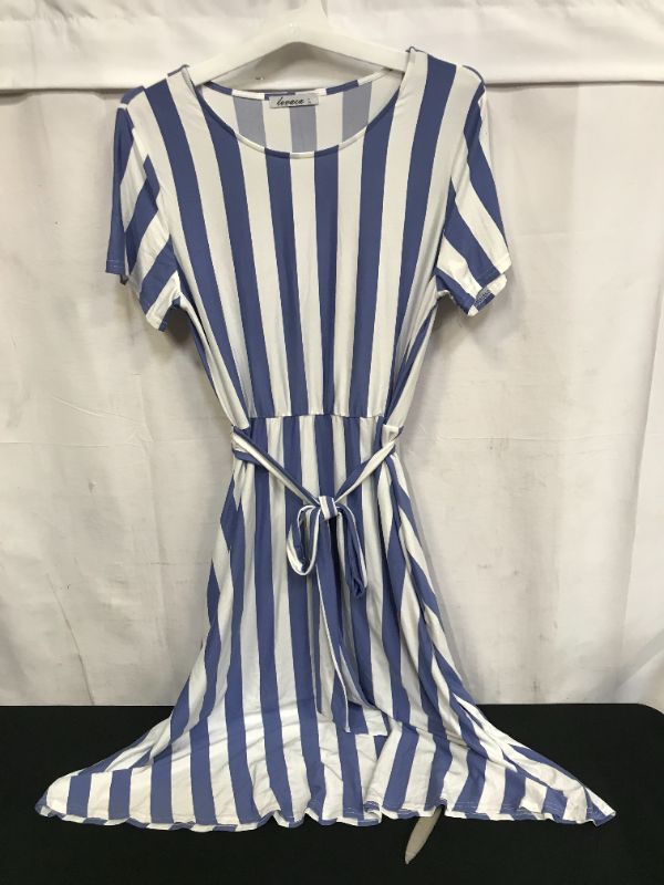 Photo 1 of Women's Large Blue Stripped Dress