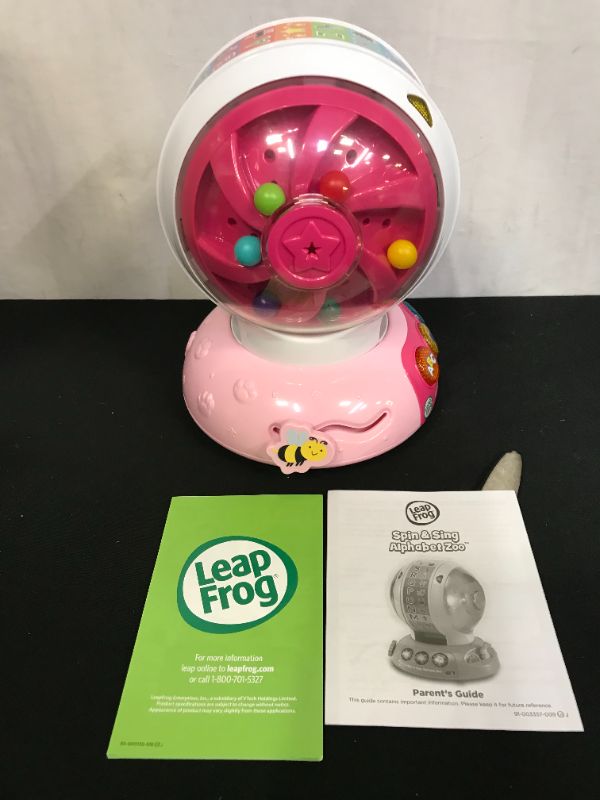 Photo 1 of LeapFrog Spin and Sing Alphabet Zoo Amazon Exclusive, Pink
