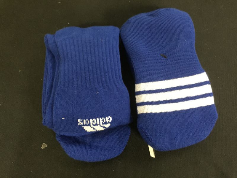 Photo 2 of adidas Unisex Rivalry Soccer OTC Socks 4 pairs blue pairs S and black pairs XS and 10 pairs of regular black socks unknown size 