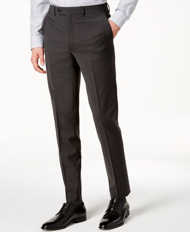 Photo 1 of Calvin Klein Men's Skinny-Fit Extra Slim Infinite Stretch Suit Pants 33x30