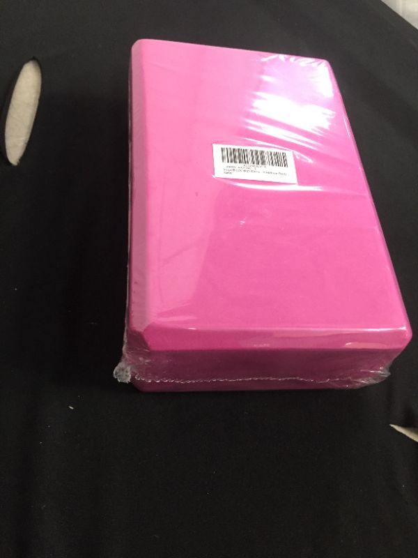 Photo 2 of Yoga Block High Density EVA Foam Brick Supportive Latex-Free Soft Non-Slip Surface for Exercise, Yoga, Pilates, Meditation, Aid Balance(Pink)
