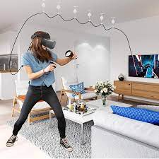 Photo 1 of BEJOY 2021 VR Cable Accessories Cable Management, Ceiling Pulley System Link Cable for Oculus Quest/Quest 2/Oculus Rift/HTC Vive/Microsoft MR/Sony Playstation/Lenovo Explorer Accessories (Black)