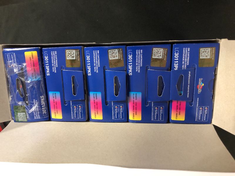 Photo 3 of 5 pack of Brother LC3011 Cyan/Magenta/Yellow Standard Yield Ink Cartridge, 3/Pack 15pcs total