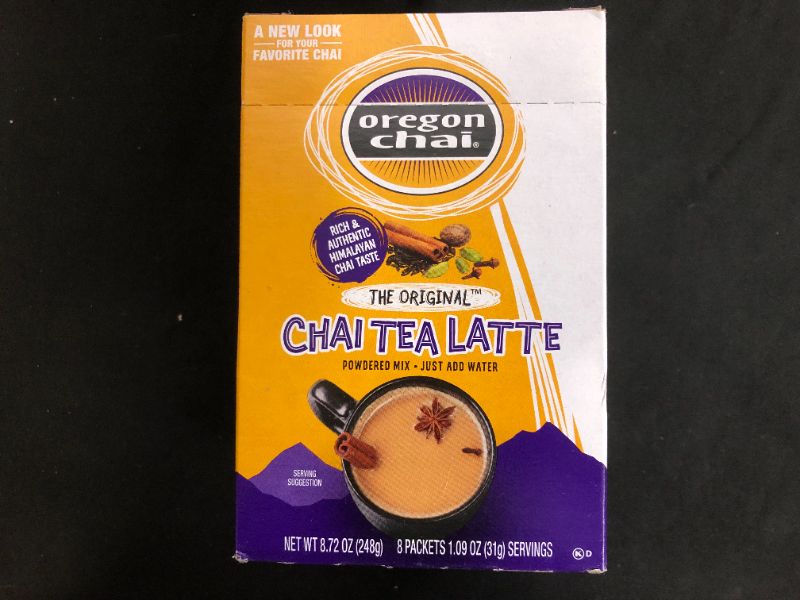 Photo 1 of Oregon Chai Original Chai Tea Latte Powdered Mix, 8-Count Envelopes 1.1 oz (31g)