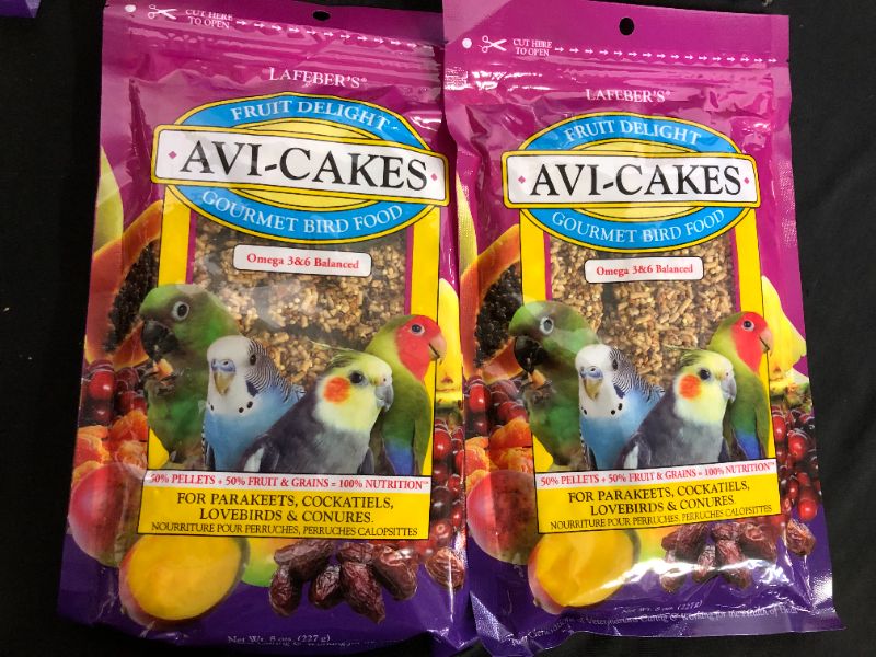 Photo 1 of 2 pack of Lafeber's Avi-Cakes for Small Birds Fruit Delight, 8 Oz.