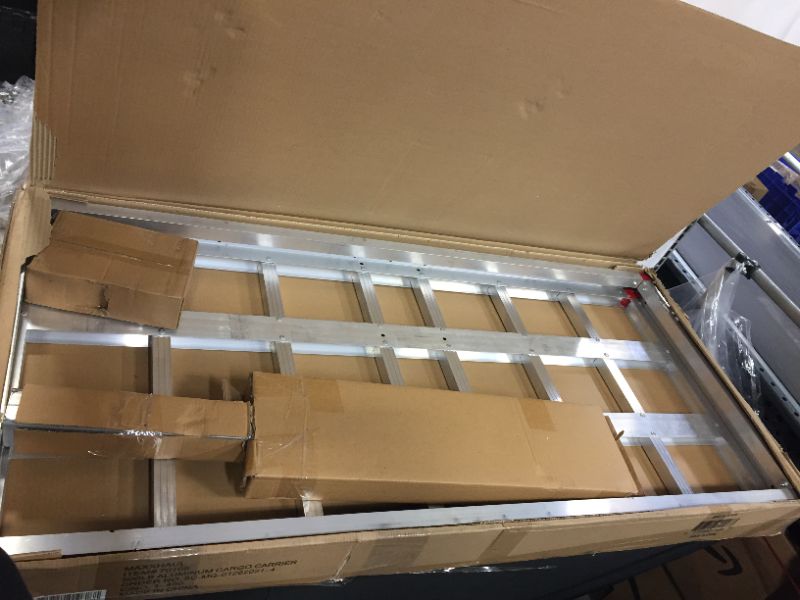 Photo 1 of Maxxhaul 70108 Aluminum Cargo Carrier 500 lb Capacity with High Side Rails
