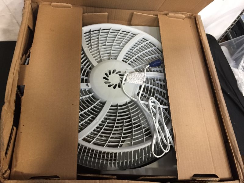 Photo 3 of Lasko 3520 20 Inch 3-Speed Cyclone Air Circulator Floor Fan, White 20