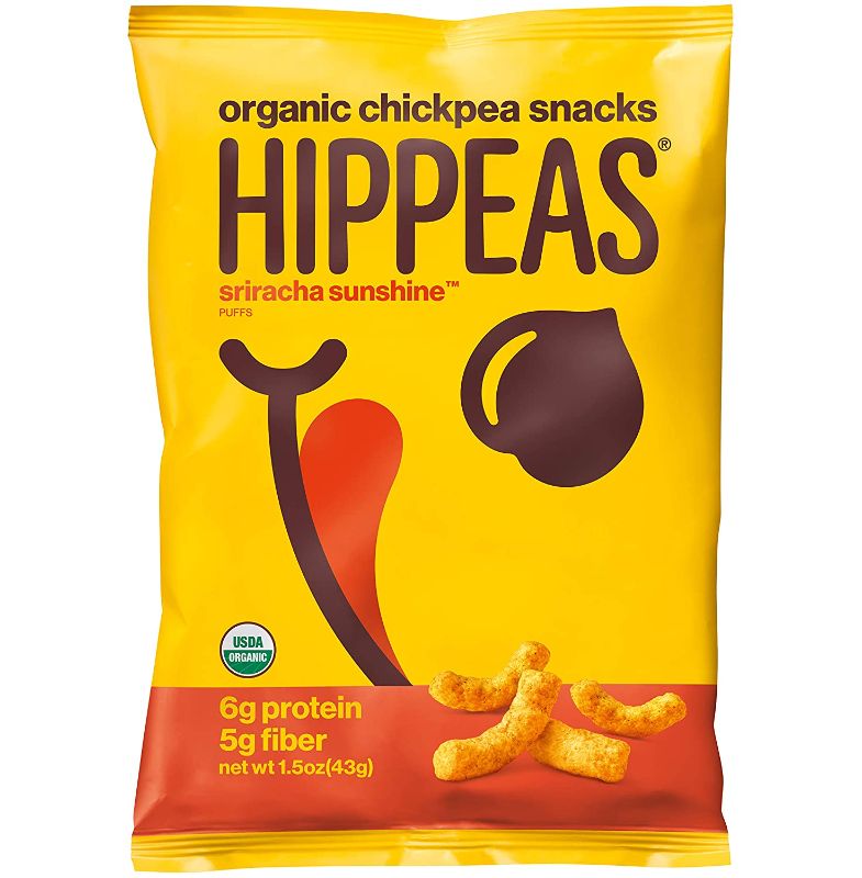 Photo 1 of 12 Pack HIPPEAS Organic Chickpea Puffs + Sriracha Sunshine,Vegan, Gluten-Free, Crunchy, Protein Snacks, 1.5 ounce - EXP 10/13/2021