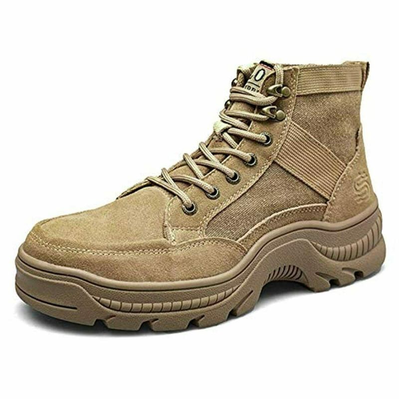 Photo 1 of JABASIC Mens Steel Toe Work Boots Lightweight Industrial Construction Boots 11