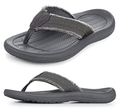 Photo 1 of KRABOR Mens Flip Flops, Comfort Arch Support Sport Thong Sandals for Outdoor Size 8-8.5