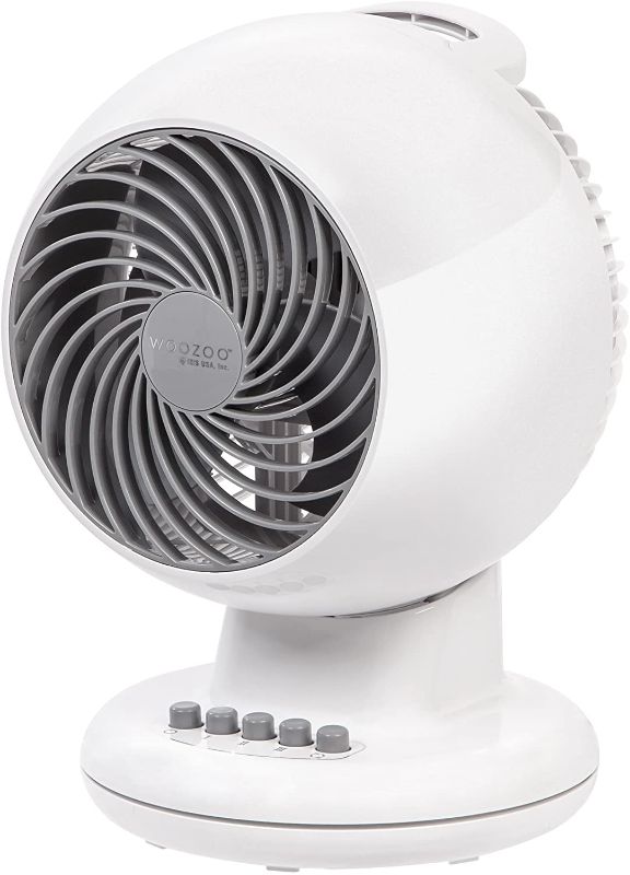 Photo 1 of IRIS USA, Inc. PCF-M15U Woozoo Oscillating Circulator Fan, White, 5.5"
