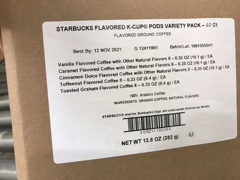 Photo 4 of 2pack 80ct Starbucks Peppermint Mocha Caffe Latte Flavored Medium Roast Coffee Single-Cup Coffee for Keurig Brewers expireD 12 NOVEMBER 2021