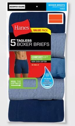 Photo 1 of Hanes Men's 5pk Boxer Briefs
