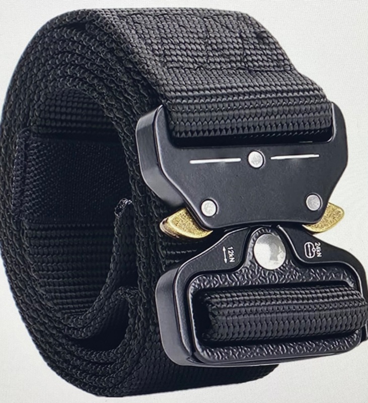 Photo 1 of 1.5 Inch Tactical Belts for Men, Casual Men's Belt, Nylon Web Work Belt Heavy-Duty Quick-Release Buckle