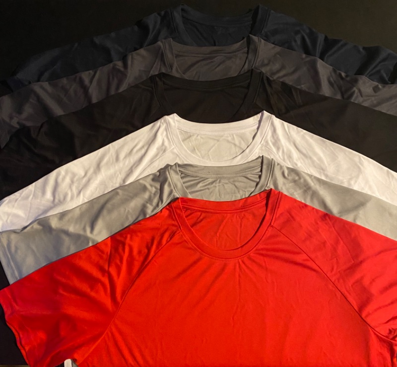 Photo 1 of 6 Pack Men's 100% Polyester Shirts - XL