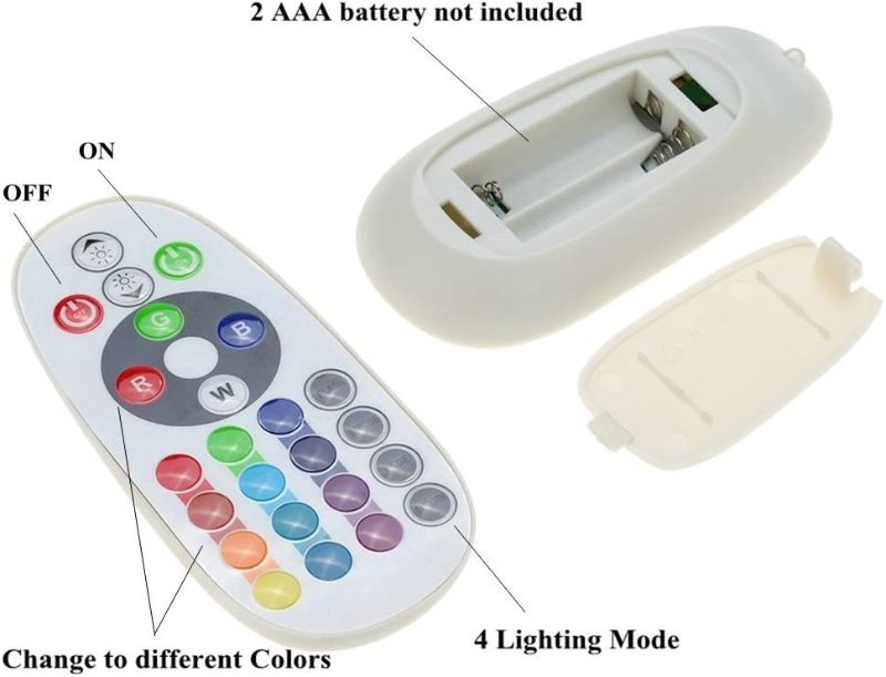 Photo 1 of LED Lights RF Controller 24Key RGB Remote Controller for 3528 5050 RGB LED Strip Lights, RGB Led Module Lights(2)