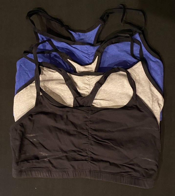 Photo 1 of Fruit of the Loom 3 PACK Padded Sports Bras (Size 44)