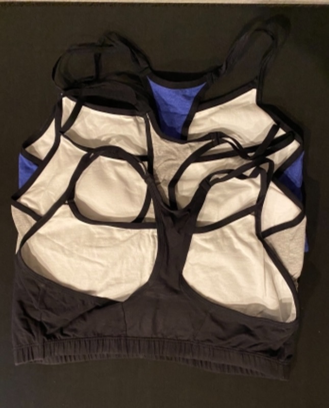 Photo 2 of Fruit of the Loom 3 PACK Padded Sports Bras (Size 44)